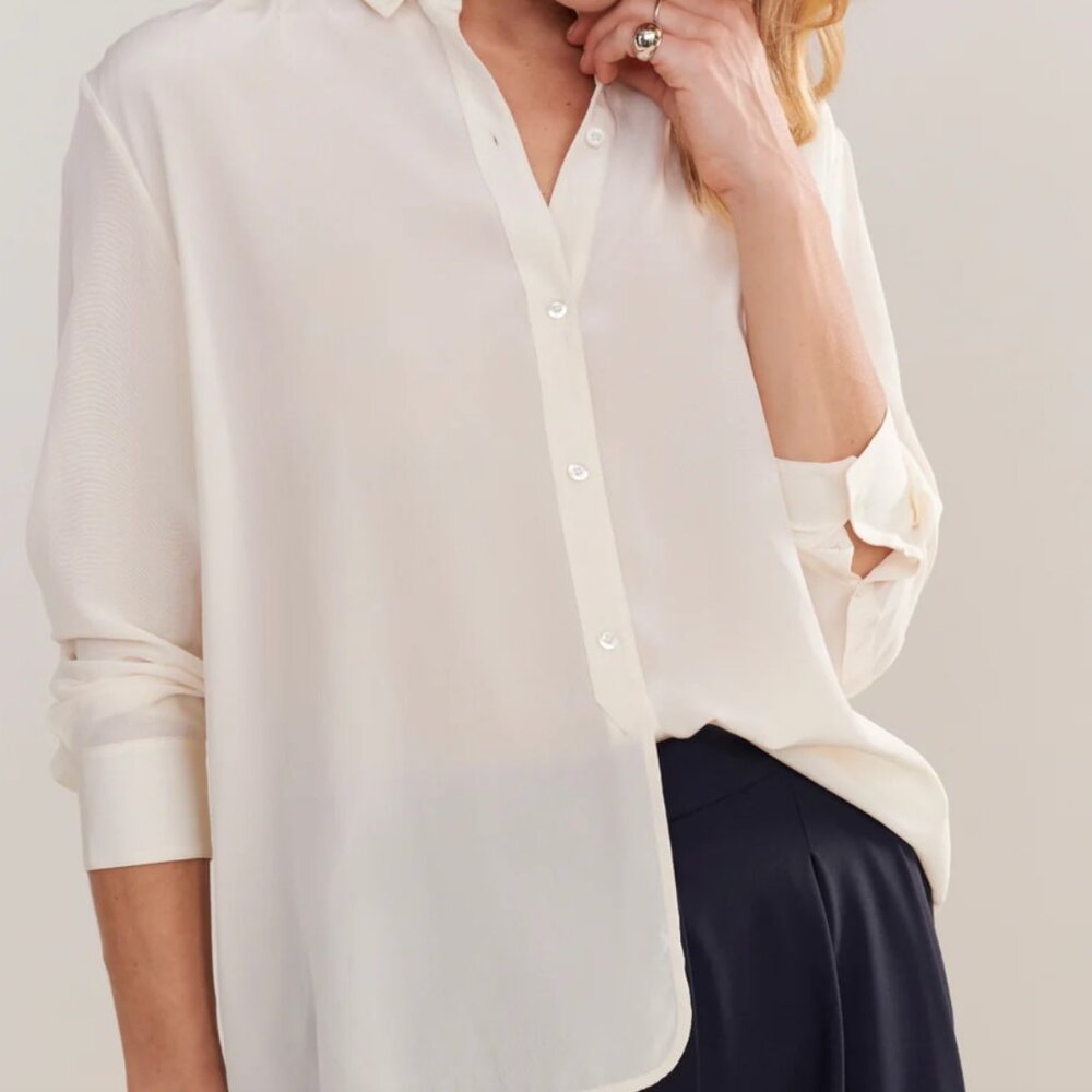 💛 Jenni Kayne Silk Violette Shirt. NWOT 💛